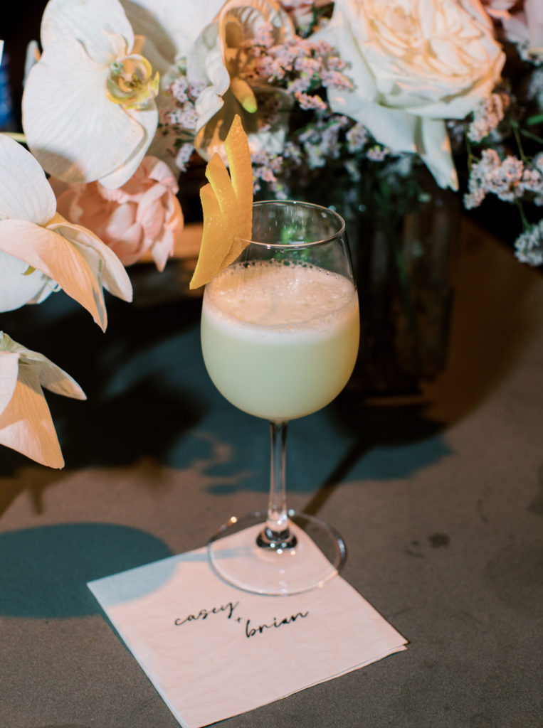 Signature wedding cocktail in Los Angeles