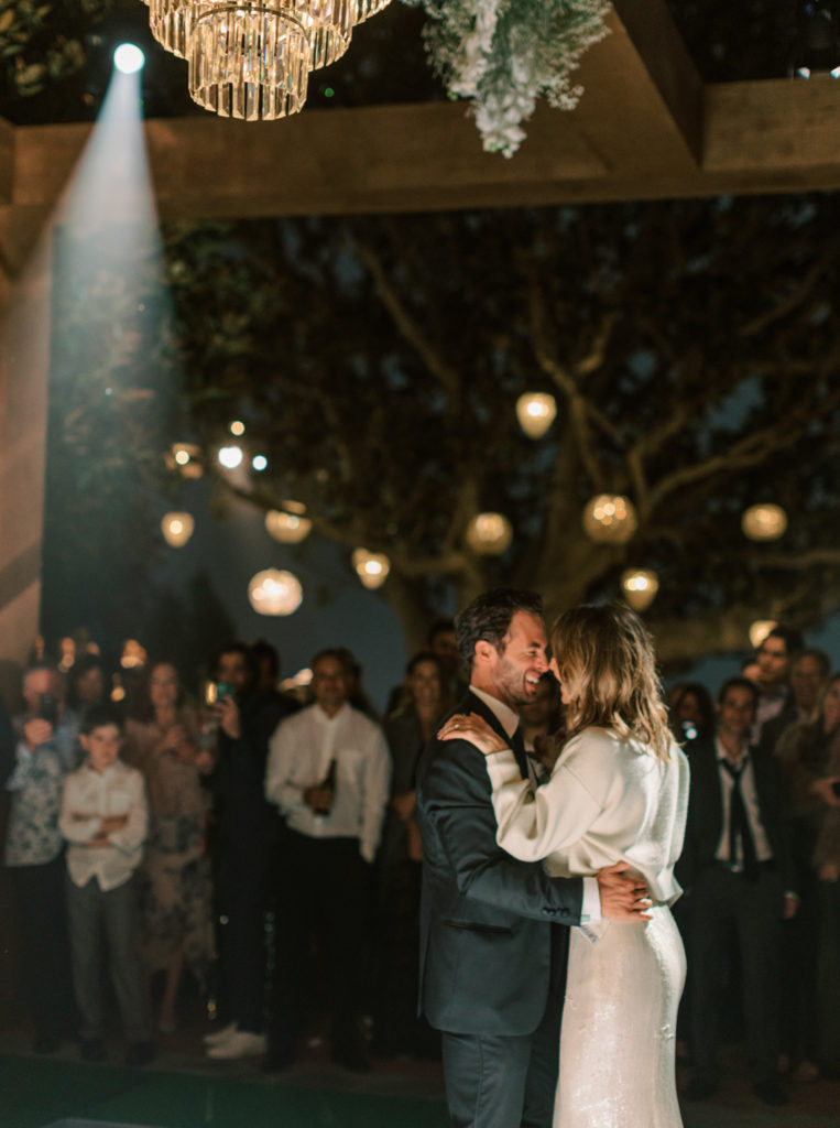 Bride and groom first dance in Los Angeles