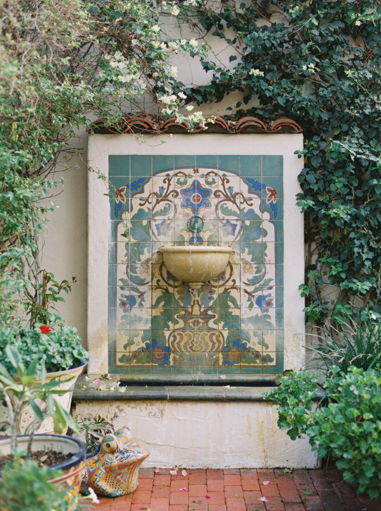 Fountain at private property in Los Angeles