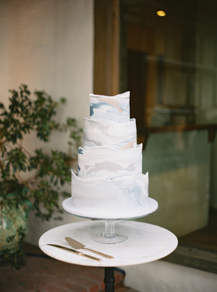 Wedding cake by JS Rhos in Los Angeles