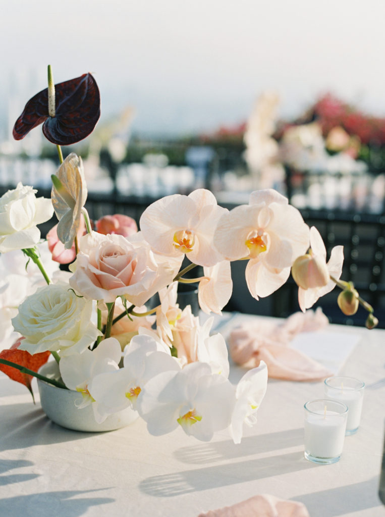 Wedding floral decor by JS Rhos in Los Angeles