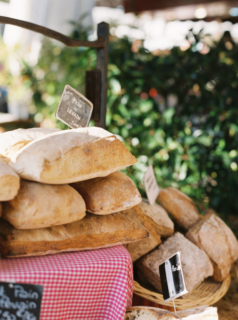 Bread stall at the Lourmarin Market, Provence, by JS Rhos